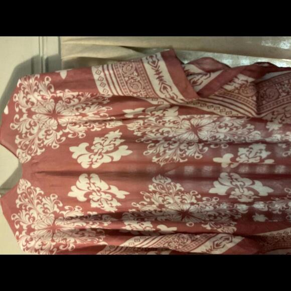 Woven Heart One Size Mauve Kimono - Picture 8 of 8